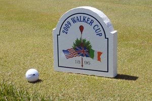 printed laminated dimentional signfoam golf tee marker