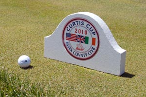laminated routed sample golf tee marker